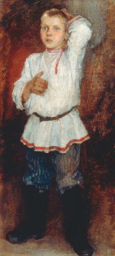 村の少年 作： Nikolai P. Bogdanow Bjelski