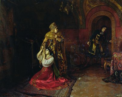 ゴドゥノフ一家の最期 (油彩・カンヴァス) 作： Nikolai Pavlovich Shakhovskoi