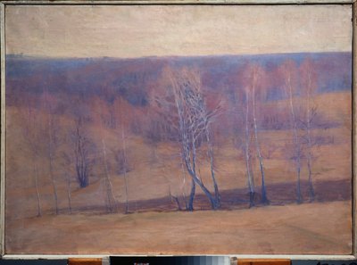 プランタン (春) - ニコライ・パブロビッチ・ウリヤノフ (ウリヤノフ) (1875-1949) の絵画、キャンバスに油彩 - ロシア美術、19 世紀後半から 20 世紀初頭、モダニズム - 地域美術館、カルーガ (ロシア) 作： Nikolai Pavlovich Ulyanov