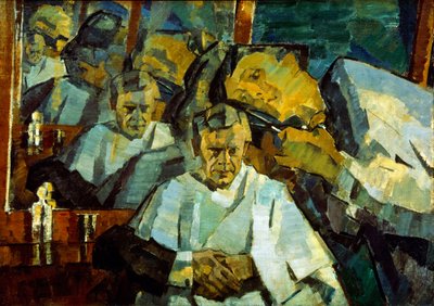 理髪師との自画像 作： Nikolai Pavlovich Ulyanov