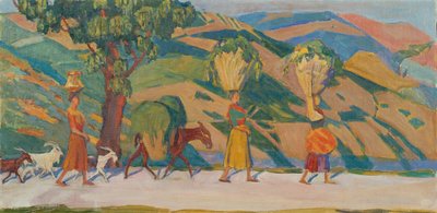 サビーヌの丘、1909～1912年 作： Nikolai Pavlovich Ulyanov