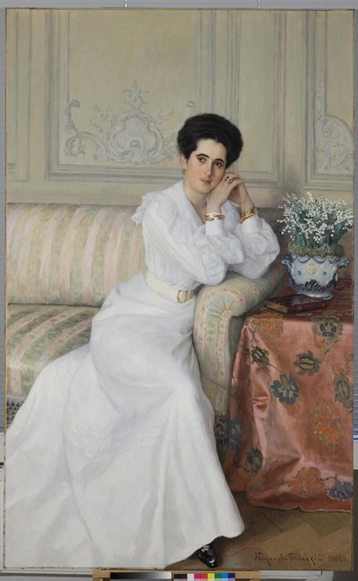 伯爵夫人ダリヤミハイロフナゴルチャコワの肖像、ビビコワ、1903年 作： Nikolai Petrovich Bogdanov Belsky