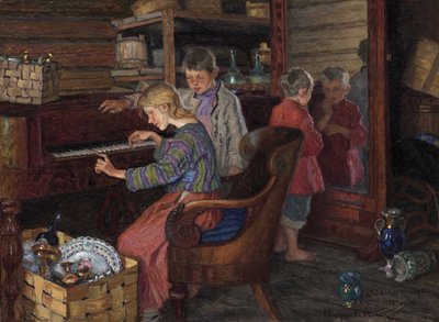 ボグダノフ＝ベルスキー（Nikolai Petrovich, 1868-1945）の社会化 作： Nikolai Petrovich Bogdanov Belsky