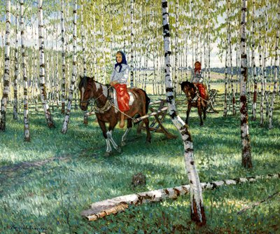 To the Work」、1921年。   作： Nikolai Petrovich Bogdanov Belsky