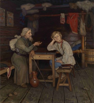 若い僧侶、1889年 作： Nikolai Petrovich Bogdanov Belsky