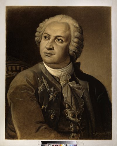 ミハイル・ヴァシリエヴィッチ・ロモノッソフの肖像 作： Nikolai Petrovich Zagorsky
