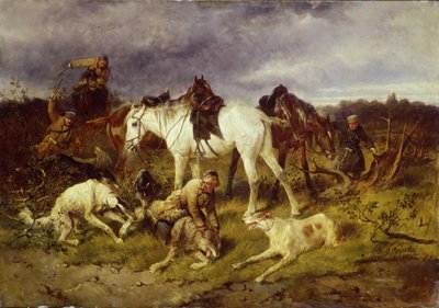 狩猟について、1870年代 作： Nikolai Yegorovich Sverchkov