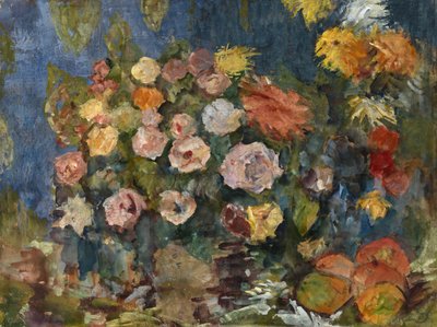花と果物のある静物、1907 作： Nikolaj Nikolaevic Sapunov