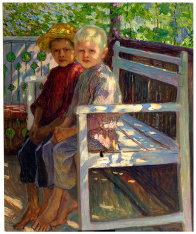 「子供たち」、19 世紀後半または 20 世紀 作： Nikolaj Petrovic Bogdanov Bel