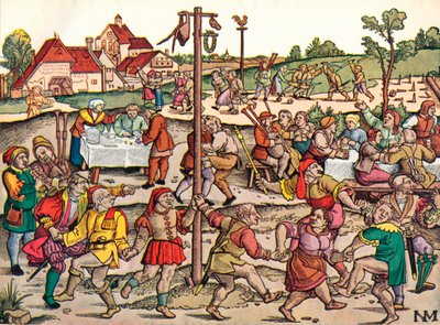 「村人の祭典」、c1530、1949 作： Nikolaus Meldemann