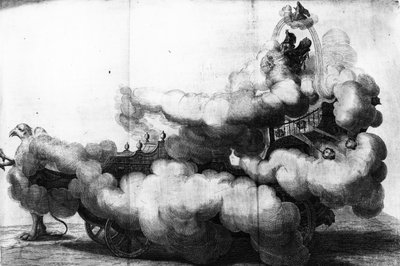 グリフィンによって描かれ、カルロディロレンツォによって駆動された馬車。 作： Nikolaus van Hoy