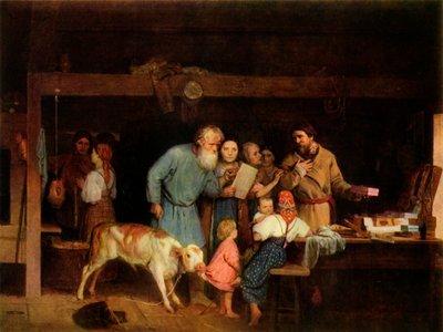 「オフェナ、店主」、1865年、1965年。 作： Nikolay Koshelev