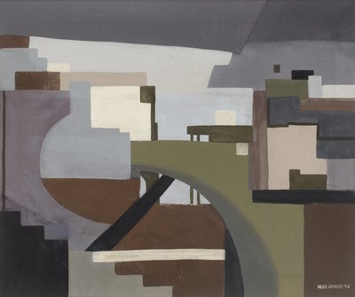 精密主義都市景観 作： Niles Spencer