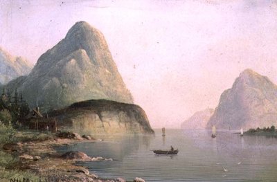 フィヨルドの風景 作： Nils Hans Christiansen