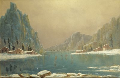 19世紀の湖のスケーター 作： Nils Hans Christiansen