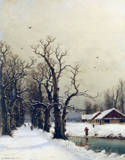 19世紀の冬景色 作： Nils Hans Christiansen