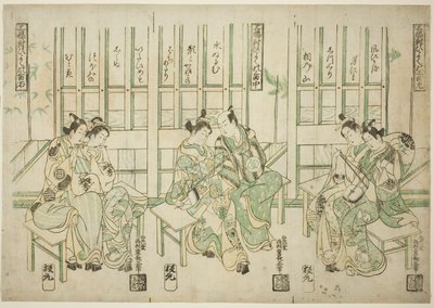 三種組、三種の音楽の愛の鳥 作： Nishimura Shigenaga