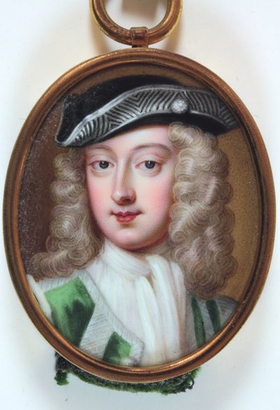 レディ・ヘンリエッタ・キャベンディッシュ・ホレス・ハーレー（金地にエナメル 作： Noah or Seeman Abraham (fl.1751) (attr.to) Seaman