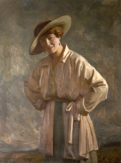 ロイス・ボール、アルバート・ボールの姉妹、VC（後のアンダーソン夫人）、1919年頃（キャンバスに油彩） 作： Noel Denholm Davis
