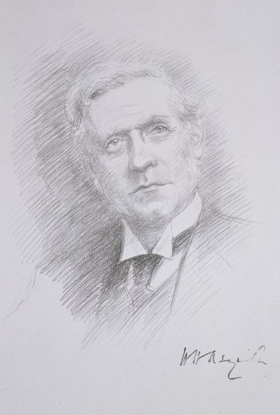 ハーバートヘンリーアスキス（1881-1947）の肖像、エンテンテコルディアーレのアルバム、1909年 作： Noel Dorville