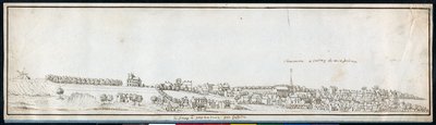 シャロンヌ、1677年頃（紙にペンとインクとウォッシュ 作： Noel Gasselin