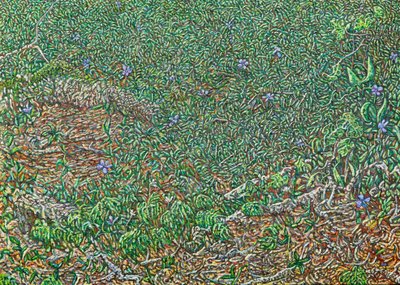 エンジルベット、2023年（リネンに油彩） 作： Noel Paine