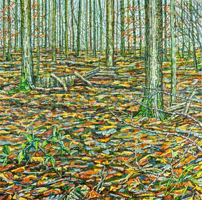 Orches Groundscape, 2023（キャンバスに油彩） 作： Noel Paine