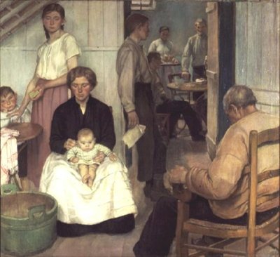 The Back Parlour、Cafe Loos、Etaples 作： Nora Lucy Mowbray Cundell