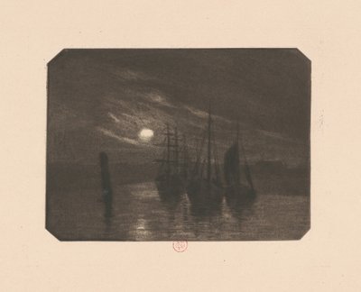 月明かりの港 作： Norbert Goeneutte