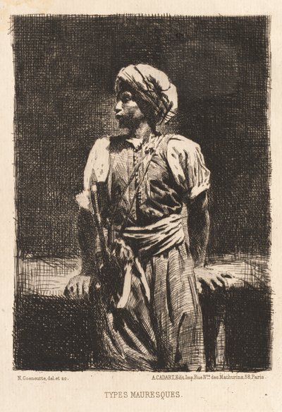 ムーアのタイプ、1875。 作： Norbert Goeneutte