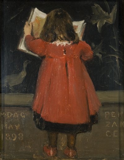 画家の娘、アレシア・ガースティンの肖像 作： Norman Garstin