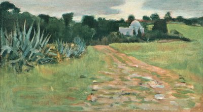 セインツハウスアンドフィールド、タンジール、1885 作： Norman Garstin