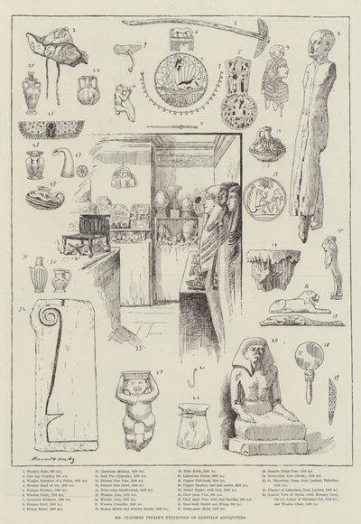フリンダース・ペトリー氏のエジプト古代美術展 作： Norman Hardy