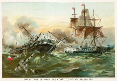 憲法とゲリエールの間の海軍の決闘 作： North American