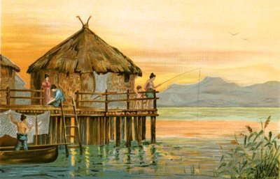 西アーリアンの野蛮：スイスの湖住居 作： North American