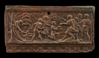 三人の息子と父の死体 作： North Italian 15th or 16th Century