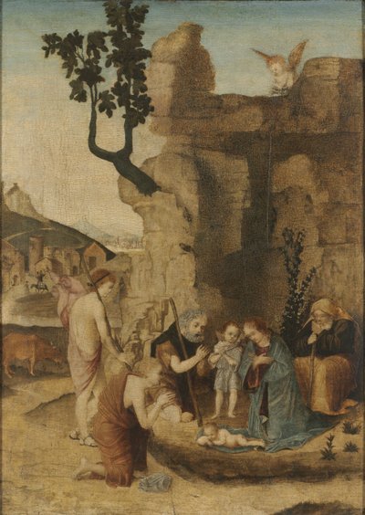 羊飼いの礼拝 作： Northern Italy, late 15th early 16th Century