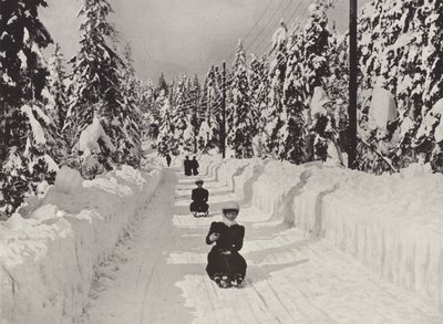 クリスティアニア近くのウィンタースポーツ 作： Norwegian Photographer