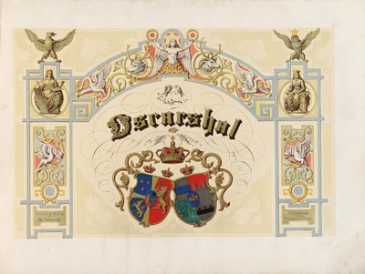 オスカーシャルのタイトルページ、1852 作： Norwegian School