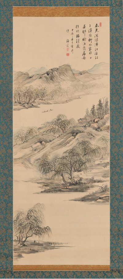 春の風景、1844年。 作： Nukina Kaioku