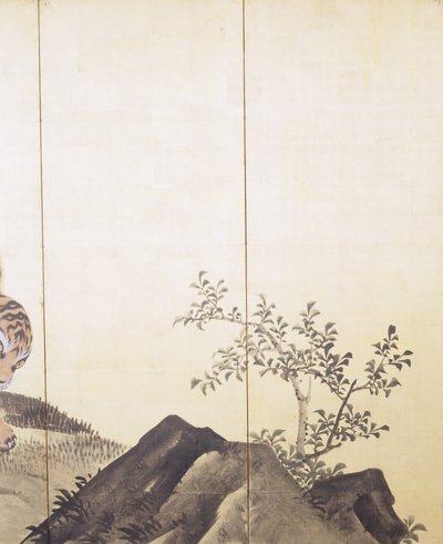 風景の中の虎 作： Obun Kunii