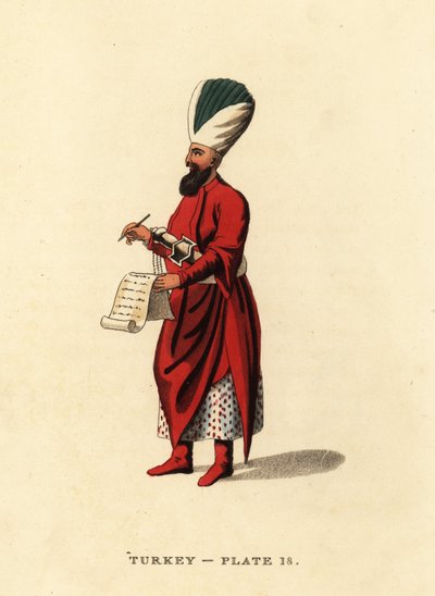 Janissaries のサブバルタン将校、オスマン帝国の歩兵 作： Octavian (after) Dalvimart