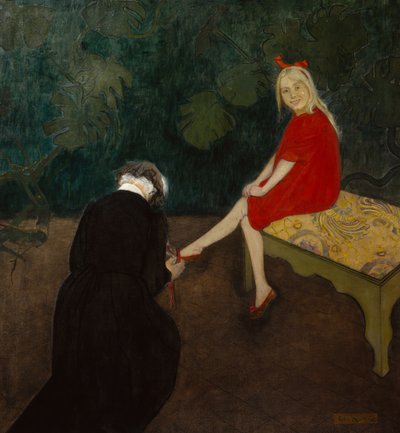 赤と黒 作： Oda Krohg