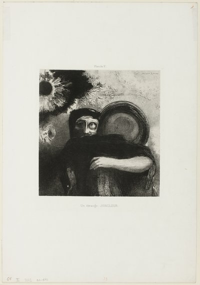 ストレンジ・ジャグラー、プレート5 作： Odilon Redon