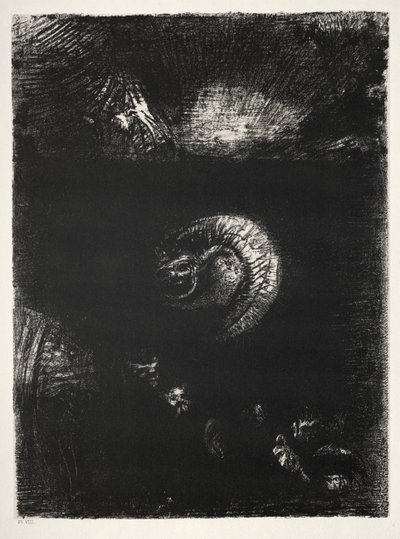 そして恐ろしい生き物のすべての方法が発生します 作： Odilon Redon