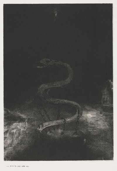 そして、彼を千年縛りました 作： Odilon Redon