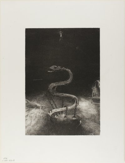And Bound Him a Thousand Years、プレート 8/12 作： Odilon Redon