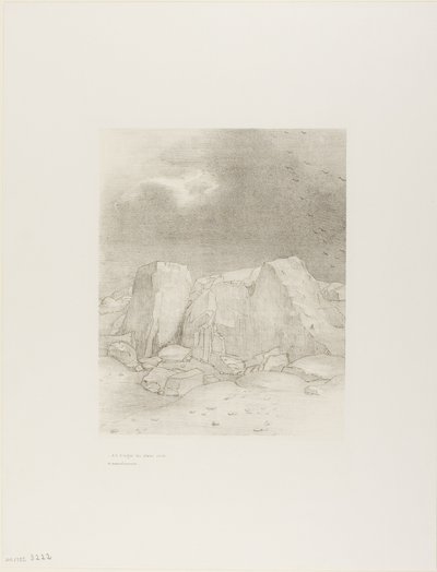 And He Discerns an Arid, Knoll-Covered Plain、プレート 7/24 作： Odilon Redon