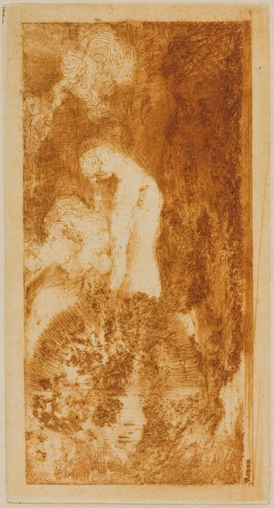 入浴者 作： Odilon Redon