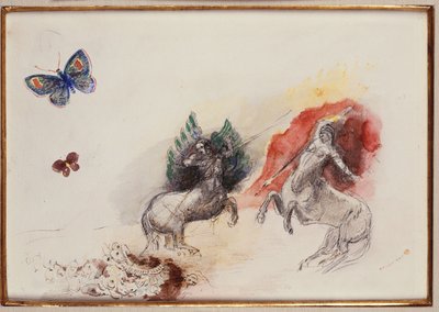 ケンタウロスの戦い 作： Odilon Redon